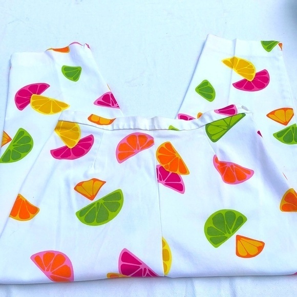 Briggs NY Size 14 Capris Colorful Fruit wedges - Picture 1 of 6